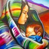 Hispanic Mother And Son paint by numbers