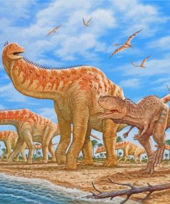 Isisaurus Saturated paint by numbers
