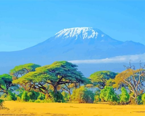 Kilimandjaro paint by numbers