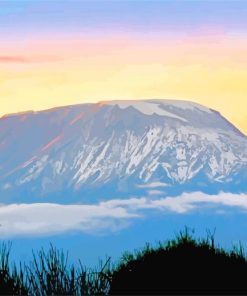 Kilimandjaro Mountain paint by numbers