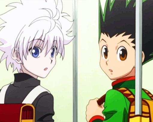 Killua And Gon Anime Characters paint by numbers