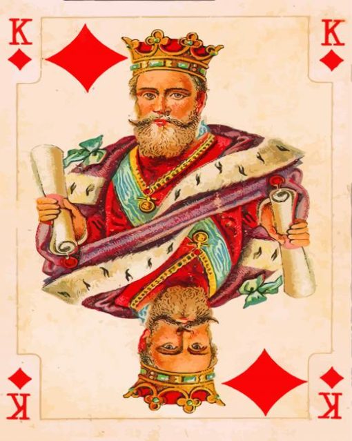 King Card paint by numbers