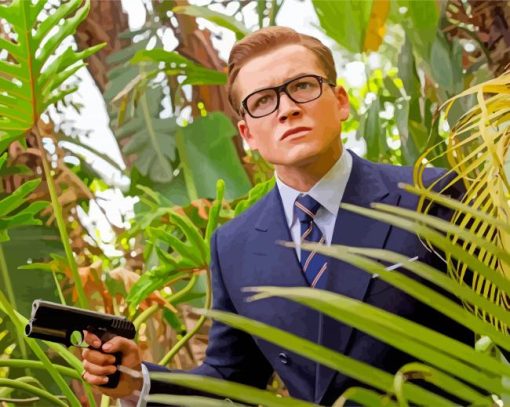 Kingsman Golden Circle Movie paint by number