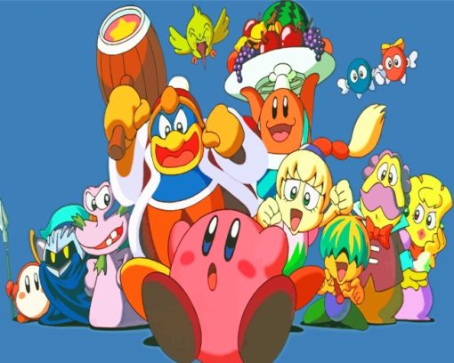 Kirby And Friends paint by numbers