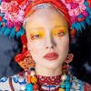 Lady With Floral Headdress paint by numbers