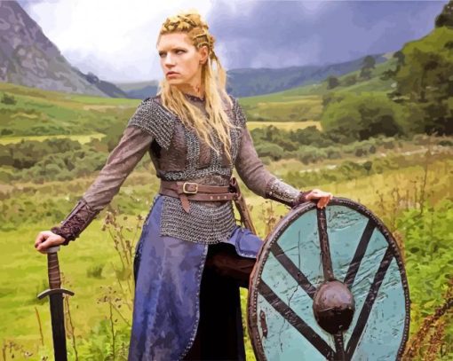 Vikings Lagertha paint by numbers