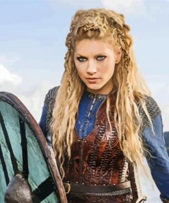 Lagertha Warrior paint by numbers