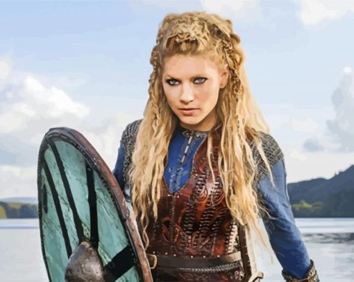 Lagertha Warrior paint by numbers
