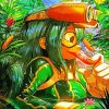 Cute Tsuyu Asui paint by numbers