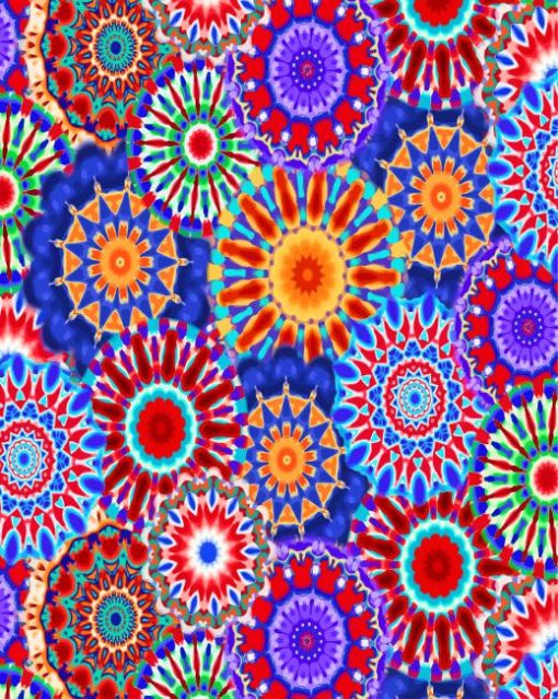 Mandala Kaleidoscope paint by numbers