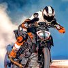 Motocross Riding A Ktm Duke paint by number