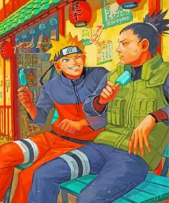 Naruto And Shikamaru Nara paint by numbers