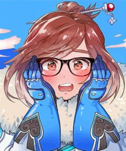 Overwatch Mei paint by numbers