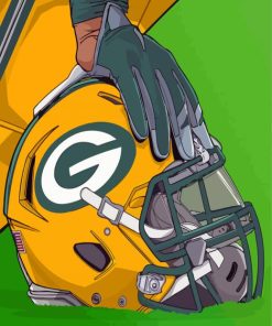 Packers Helmet paint by number