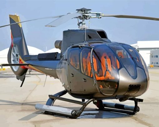 Private Helicopter paint by numbers