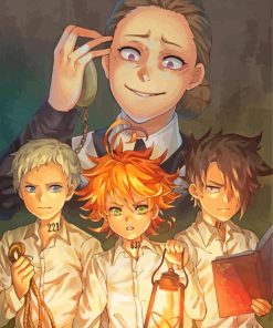 Promised Neverland Anime Characters paint by numbers