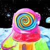 Psychedelic Astronaut paint by numbers