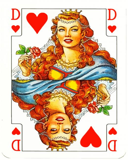 Queen Of Hearts paint by numbers