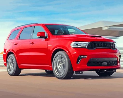 Red Durango Car paint by number