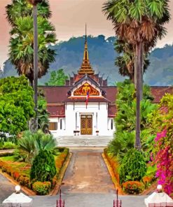 Royal Palace Laos paint by numbers