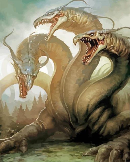 Scary Hydra paint by numbers