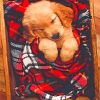 Sleepy Golden Retriever Puppy paint by numbers