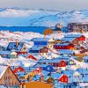 Cold Snowy Day Greenland paint by numbers