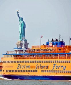 Staten Island Ferry Hoboken US paint by numbers