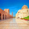 Sultan Qaboos Grand Mosque Oman Muscat paint by numbers