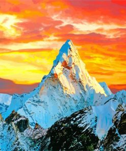 Sunset Himalaya paint by numbers