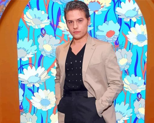The American Actor Dylan Sprouse paint by number