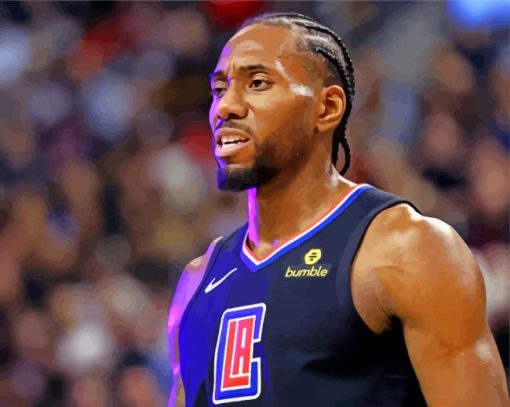 The American Basketball Player Kawhi paint by numbers