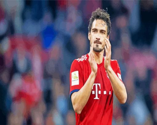 The Footballer Hummels paint by numbers