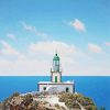 The Lighthouse At Aktrotiti Santorini paint by numbers