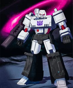 Transformers Prime Megatron paint by numbers