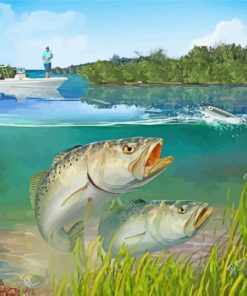 Trout Fishes paint by numbers