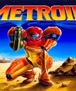 Video Game Metroid paint by numbers