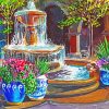 Vintage Fountain paint by numbers