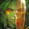 Warrior Gamora paint by numbers