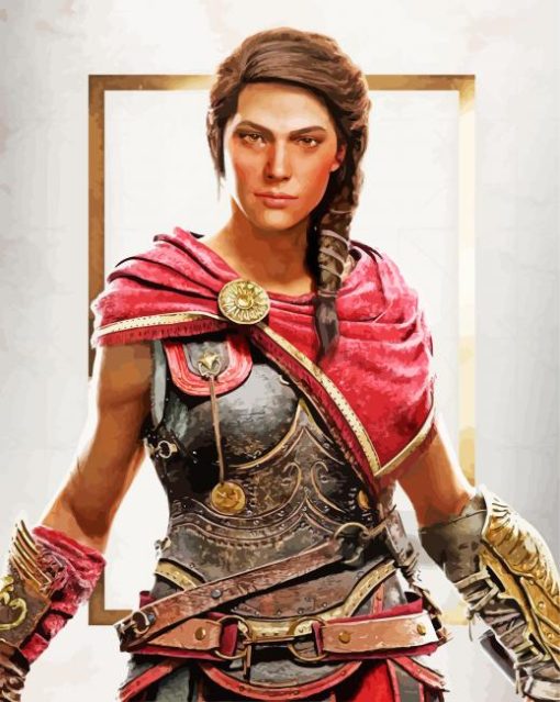 Warrior Kassandra paint by numbers