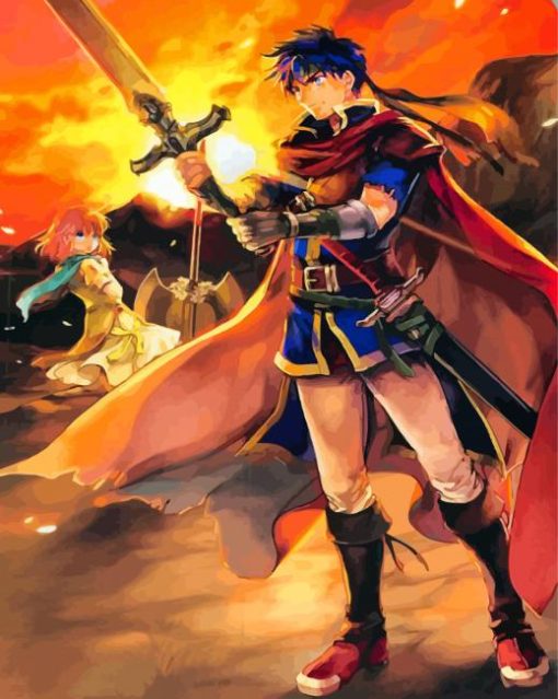 Warrior Ike paint by numbers