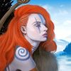 Warrior Ginger Lady paint by numbers