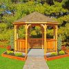 Wooden Gazebo paint by numbers