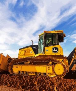 Yellow Dozer paint by numbers