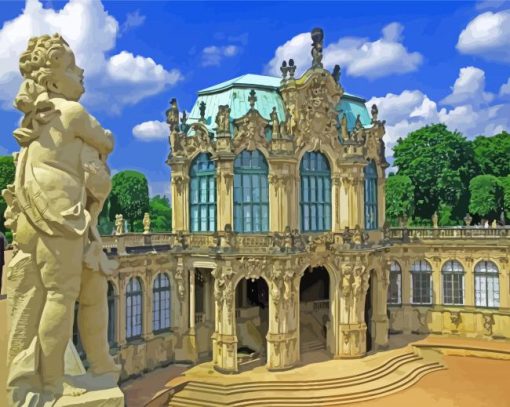 Zwinger Dresden paint by numbers