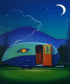 Aesthetic Night Caravan paint by number