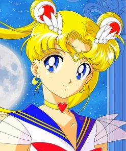 Aesthetic Sailor Moon paint by numbers