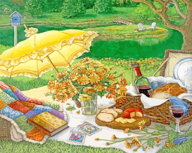 Afternoon Picnic paint by numbers
