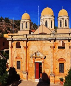 Agia Triada Tzagaroli Monastery Crete paint by numbers