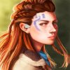 Aloy Horizon Zero Dawn Game paint by number